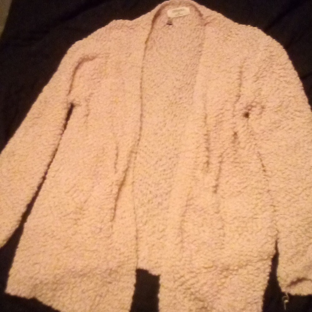 Cute Pale Pink Zenana Sweater Cardigan